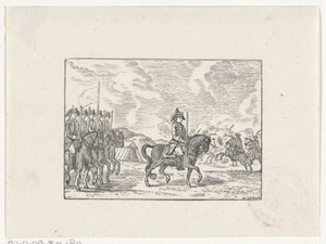 Cavalleria in una battaglia da Hendrik Numan