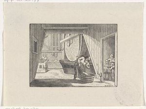Figure al lavoro in un mulino da Hendrik Numan