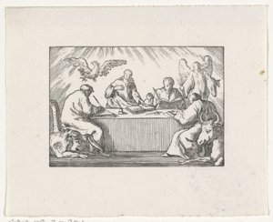 I quattro evangelisti scrivono il loro vangelo da Hendrik Numan
