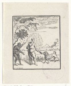 Rappresentazione di una storia dalle favole di Esopo da Hendrik Numan