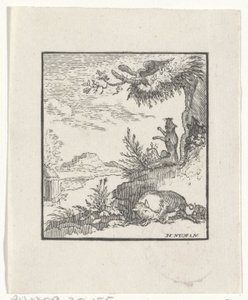 Rappresentazione di una storia dalle favole di Esopo da Hendrik Numan
