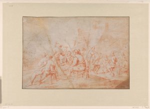 Compagnia allegra del villaggio da Hendrik Potuyl