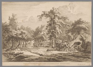 Paesaggio con carro di fieno vicino a Westerbork da Hendrik Schwegman