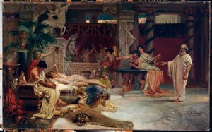 Socrate cerca Alcibiade nella casa di una Etera da Henryk Siemiradzki