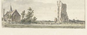 Le rovine della Casa di Kleef vicino a Haarlem