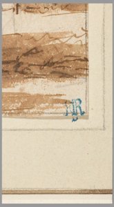 Disegno, città su un canale, 1750-70