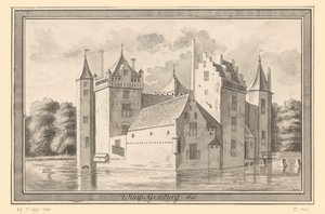Veduta del Castello Assumburg presso Heemskerk, 1640