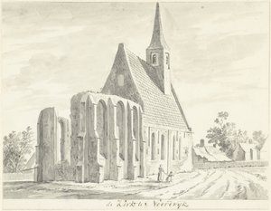 Veduta della Chiesa Bianca a Noordwijkerhout da Hendrik Tavenier