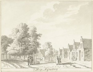 Il villaggio di Rijnsburg da Hendrik Tavenier