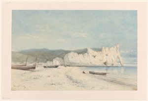 Paesaggio costiero con scogliere di gesso bianco da Hendrik Veder