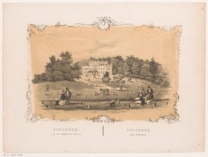 Veduta della tenuta Sonsbeek da Hendrik Wilhelmus Last (attributed to)