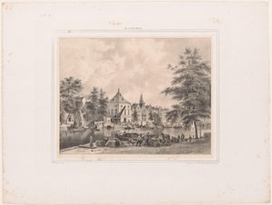 Veduta di Haarlem dallo Spaarne da Hendrik Wilhelmus Last