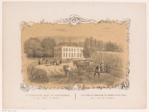 Vista sulla tenuta e casa Hemelse Berg a Oosterbeek da Hendrik Wilhelmus Last