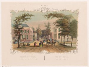 Strada a Velp vicino ad Arnhem da Hendrik Wilhelmus Last