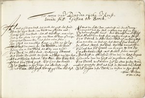 Inno in onore di Gesina ter Borch da Hendrik Wolfsen (signed by artist)
