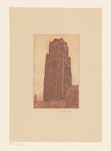 Studio di un campanile da Hendrik de Boer (signed by artist)