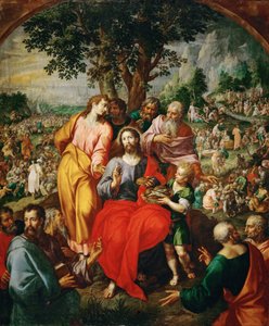 Il miracolo dei cinque pani e dei due pesci da Hendrik de Clerck