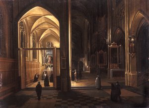 Interno di una chiesa gotica