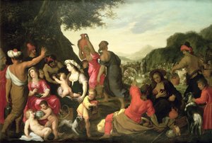 Gli Israeliti nel deserto da Hendrik van the Elder Balen