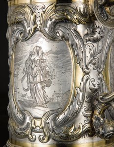(dettaglio) di un boccale, Danzica, c.1670 da Hennick (attr. to) Probst