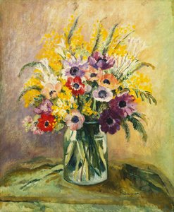 Anemoni e mimose da Henri Charles Manguin