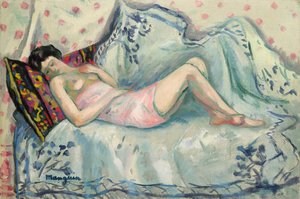 Anita con la camicetta rosa da Henri Charles Manguin