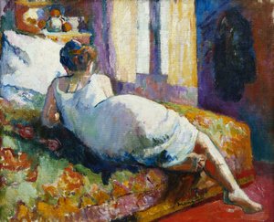 Jeanne in camicia da Henri Charles Manguin