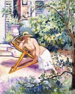 Jeanne nel Giardino a Neuilly da Henri Charles Manguin