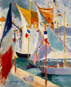 Porto di Saint-Tropez da Henri Charles Manguin