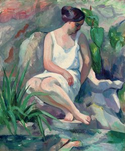 Bagnante seduta a Cassis (Jeanne) da Henri Charles Manguin