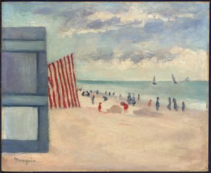 La spiaggia di Touquet da Henri Charles Manguin