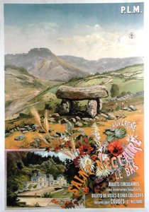 Poster pubblicitario di Saint Nectaire le bas, Alvernia da Henri Garnier Tanconville