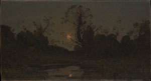 Sorgere della luna da Henri-Joseph Harpignies