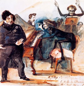 Caricatura di Franz Liszt