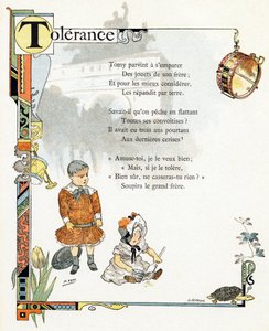 Illustrazione per "Alfabeto dei buoni esempi", c.1890