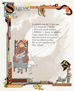 Illustrazione per "Alfabeto dei buoni esempi", c.1890