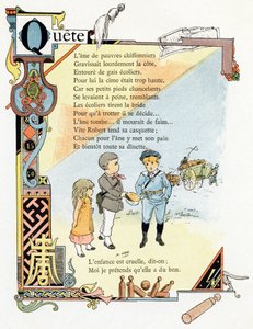 Illustrazione per "Alfabeto di buoni esempi", c.1890 (incisione)