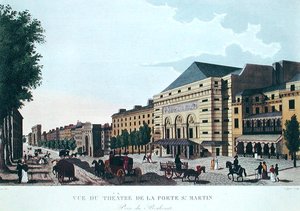 Il Theatre de la Porte Saint-Martin da Henri (after) Courvoisier Voisin
