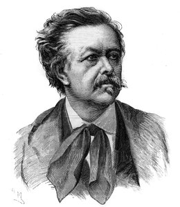 Ritratto di Emile Gigault de La Bedolliere (1812-1883) scrittore, giornalista e traduttore francese - Incisione dal disegno di Henri Meyer da Henri (after) Meyer