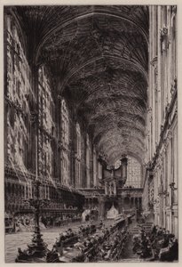 Cambridge: interno della cappella del King