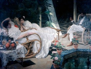 Il patio, XIX secolo da Henri Achillo Zo