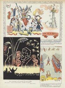 Festa della Bastiglia. Illustrazione per Le Rire da Henri Avelot