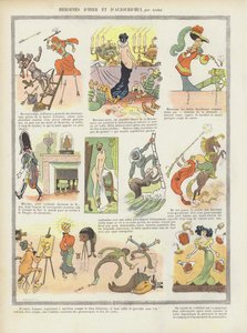 Eroine del passato e del presente. Illustrazione per Le Rire