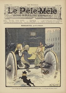Mondanites. Illustrazione per Le Pele-Mele, 1902 da Henri Avelot