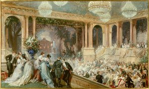 Cena alle Tuileries di Napoleone III da Henri Baron