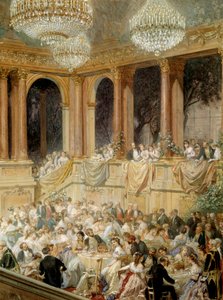 Ricevimento alle Tuileries da Napoleone III da Henri Baron