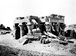 Tempio di Ombos, Nubia, Egitto, 1887 da Georges Henri Bechard