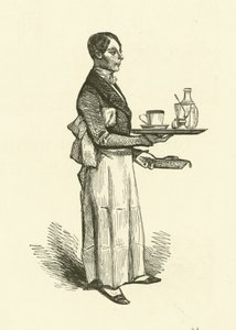 Il cameriere della caffetteria