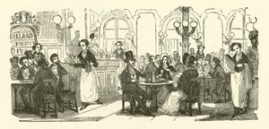 Il cameriere del caffè da Henri Bonaventure (after) Monnier