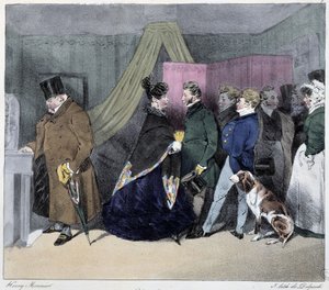 Indiscrezione - in "Esquisses parisiennes" di Henri Monnier, ed. Delpech, Parigi da Henri Bonaventure Monnier
